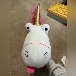 Despicable me, fluffy, unicorn stuffed animal